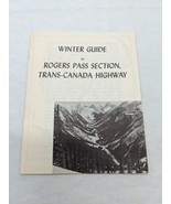 Winter Guide Rogers Pass Trans Canada Highway Canada Travel Brochure - €15,47 EUR