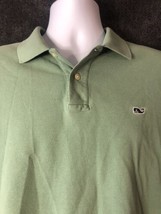 Vineyard Vines Green Short Sleeve Polo Shirt Size Medium 100% Cotton Gen... - $13.75