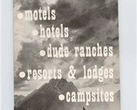 1960 Directory Wonderful Wyoming Motels Hotels Ranches Resorts Lodges Ca... - $17.82