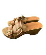 Michael Michael Kors Womens Size 7 M Wooden 2.5 in Heel Slide Slip On Sa... - $24.75