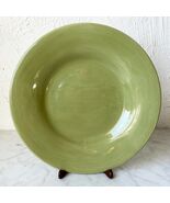 Pottery Barn Sausalito Sage Green Dinner Plate Rustic Hand Painted 12.25&quot; - €13,97 EUR