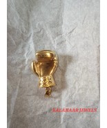 18k Gold Plated Boxing Glove Pendant, minimalist pendant, gold pendant, ... - £193.04 GBP