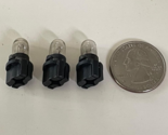 3 Pachislo Slot Machine Wedge Bulbs &amp; Bases - Small with Cut Black Base - $10.99
