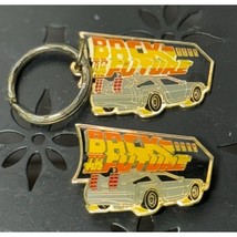 Back To The Future Vintage De Lorean Keyring &amp; Fridge Magnet 96 Universal Studios - £36.59 GBP