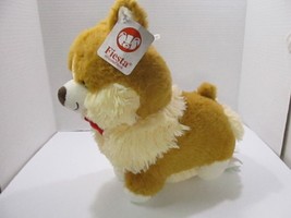 Fiesta Corgi puppy Dog with Red Bowtie w/tag 10&quot; - £13.16 GBP