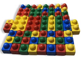 Vintage Lego Duplo Primo Blocks Lot of 52 Baby Toddler Building Blocks - £24.06 GBP