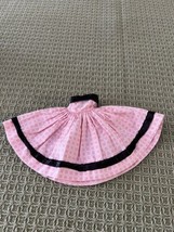 Vintage Vogue 10&quot; Doll Jill tagged pink/black dress - $19.75