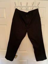 Haggar Mens H26 4 Way Stretch Straight Fit  Pants Black 40x30 - £13.13 GBP