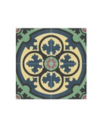 Mexican Mission Cement Tile Handcrafted 10 sqf - Philadelphia - 8x8&quot; - $279.27 CAD