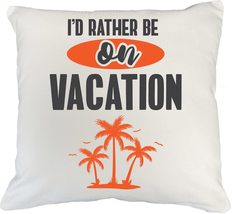 Make Your Mark Design On Vacation. Cool White Pillow Cover for Mom, Dad and Co-W - £19.37 GBP+