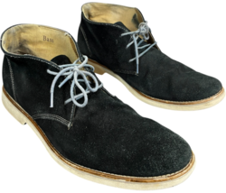 GH Bass &amp; Co mens Berkley Black Suede Leather Chukka Ankle Boots size 13 M - $621.56 MXN