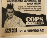 Cops In London Tv Guide Print Ad TPA5 - $5.93
