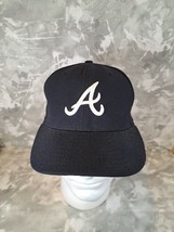 Atlanta Braves New Era 59Fifty Fitted Hat Official On-Field Cap Size 7 - £9.60 GBP