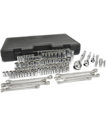 110 Pc Mechanics Tool Set 1/4&quot; 3/8&quot; 1/2&quot; Drive | 6 &amp; 12 Pt SAE/Metric St... - $158.46