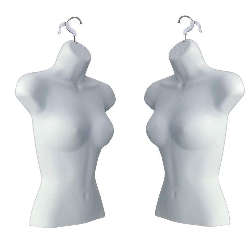 New Female Torso Mannequin Form- White 2PK - $36.55