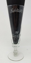Budweiser King of Beers Glass Cliff the Beer King 1995 Etched Vintage - $9.45
