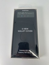 Genuine Original Samsung S View Wallet Case for Samsung Galaxy A51 5G - Black - £23.52 GBP