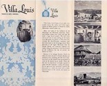 Villa Louis Brochure Prairie Du Chien Wisconsin 1960&#39;s  - £9.34 GBP