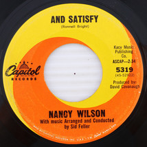 Nancy Wilson – And Satisfy / Take What I Have 1964 45 rpm 7&quot; Singll Record 5319 - £5.59 GBP