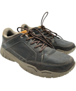 crocs men&#39;s 203392 swiftwater brown leather lace-up hiking shoes size 11 - $37.32 CAD