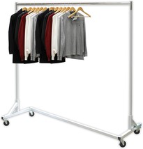 62-Inch Extra-Long Bar And 400-Pound Capacity On A Simple,, Base Garment Rack. - £95.72 GBP