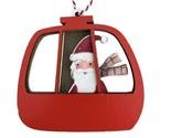 Kurt Adler Ornament  Santa Claus  in a Cable Car Wooden Christmas Red 3 ... - $7.33