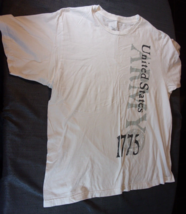 Out Of Production Apprime Corae Above All White U.S.A Army 1775 T Shirt Large - $24.29