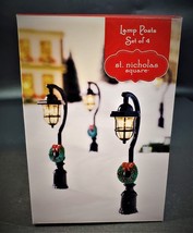 St Nicholas Square Set of 4 Lamp Posts 'Brand New" - £26.03 GBP