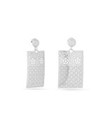 KICKY &amp; PERKY 925 Sterling Silver Designer Dangle Earrings Womens Jewelry - $99.00