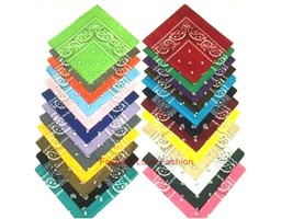 1 PAISLEY PRINTED BANDANA DIY Fabric Homemade Face Mask HAT BIKER SCARF ... - £1.53 GBP+