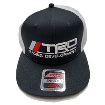 Toyota TRD Puff Mesh Snapback Embroidered Trucker Hat Cap Black/White - £19.45 GBP
