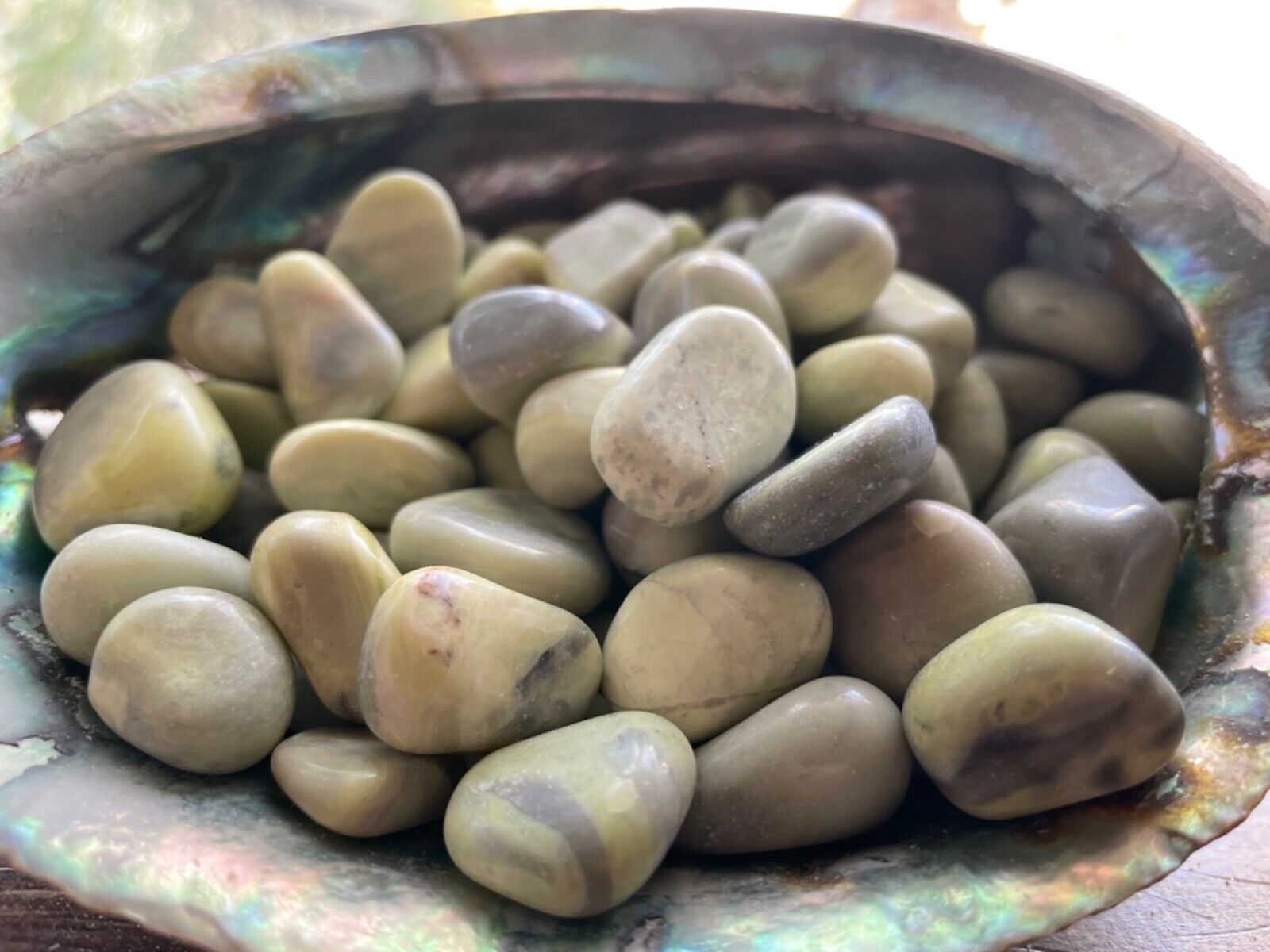 1X Infinite Serpentine Tumbled Stone 15-20mm Reiki Healing Crystal Energ... - $1.93