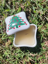 Takahashi Porcelain Christmas Candle Trinket Box - £7.82 GBP
