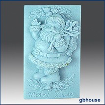 egbhouse, 2d Silicone Soap/plaster/polymer clay Mold, silicone – Jolly Santa - £20.13 GBP