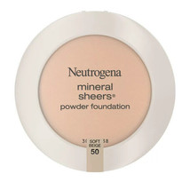 Neutrogena Mineral Sheers Powder Foundation, Soft Beige 50,.34 oz.. - £23.73 GBP