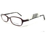 Anne Klein Eyeglasses Frames AK7510 803 Black Red Oval Full Rim 50-16-130 - £40.51 GBP