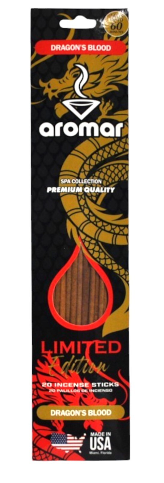 AROMAR Limited Edition Dragon&#39;s Blood Spa Collection Incense - $3.95