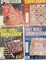 Magazines 4 Quilt World OmniBook Pattern Books Vintage 1970s/80s - £13.87 GBP