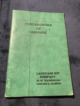 Fundamentals Of Grammar Booklet Language Kit Company 1962 Very Good Condition - £3.91 GBP