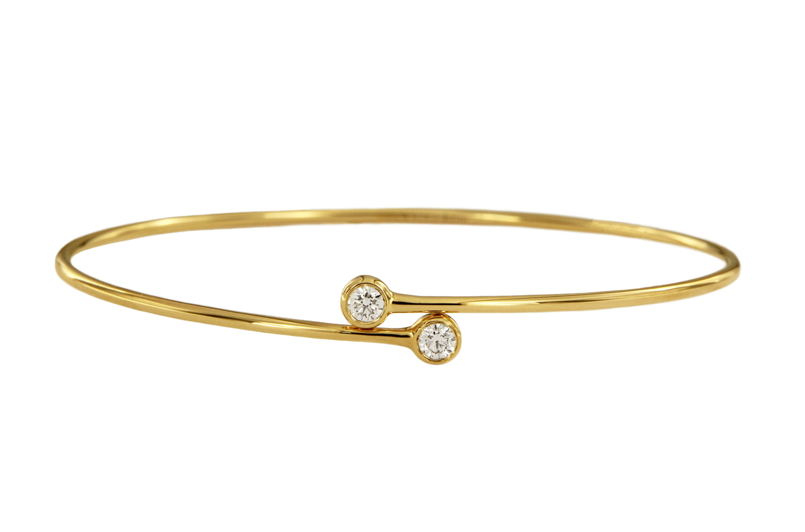Tiffany & Co. Elsa Peretti Diamond Hoop Single-row Bangle - $1,880.00