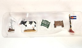 VTG Liberty Falls Americana Collection PEWTER 5 Miniature accessory set AH52 NIB - £9.85 GBP