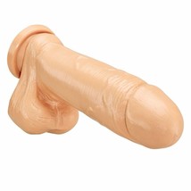 9 Inch Dildo Nice &amp; Thick Dong With Balls With Suction Cup - £25.84 GBP