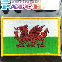 Wales Welsh Dragon Flag Patch New Vintage - £7.76 GBP