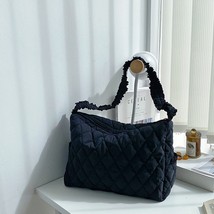 Winter Korean Bags For Women 2022  Lattice Shoulder Large Handbags  Designer Lad - £23.15 GBP