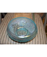 Rare Fenton Ice Blue Carnival Glass bowl – Fenton Museum! - $165.00