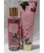 Victoria&#39;s Secret Fragrance Mist &amp; Lotion Set Lot of 2 DREAMY PETALS ras... - $781.16 MXN