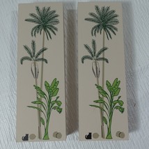 The Cat&#39;s Meow Palm Trees Coconuts banana Wooden Shelf Sitter 1994/1999 ... - £7.70 GBP