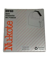 Black Nylon Printer Ribbon Nu-kote BM160 Lot of 3 Sealed in Original Box - $13.81
