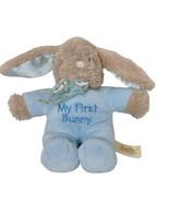 Dan Dee My First Bunny Blue Easter Bunny Rattle Lovey Plush Stuffed Baby... - $22.66