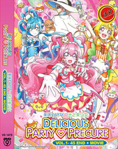 Anime DVD Delicious Party Pretty Cure (Vol1-45 End+Movie) English Subtitle - £22.00 GBP